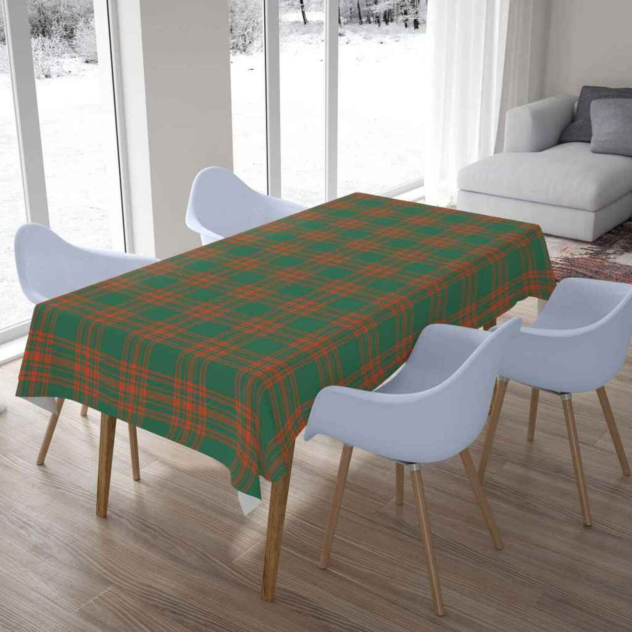 Menzies Green Ancient Tartan Tablecloth