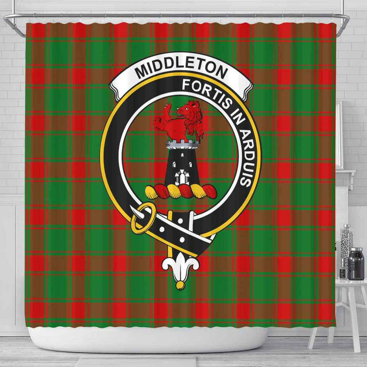 Middleton Tartan Crest Shower Curtain