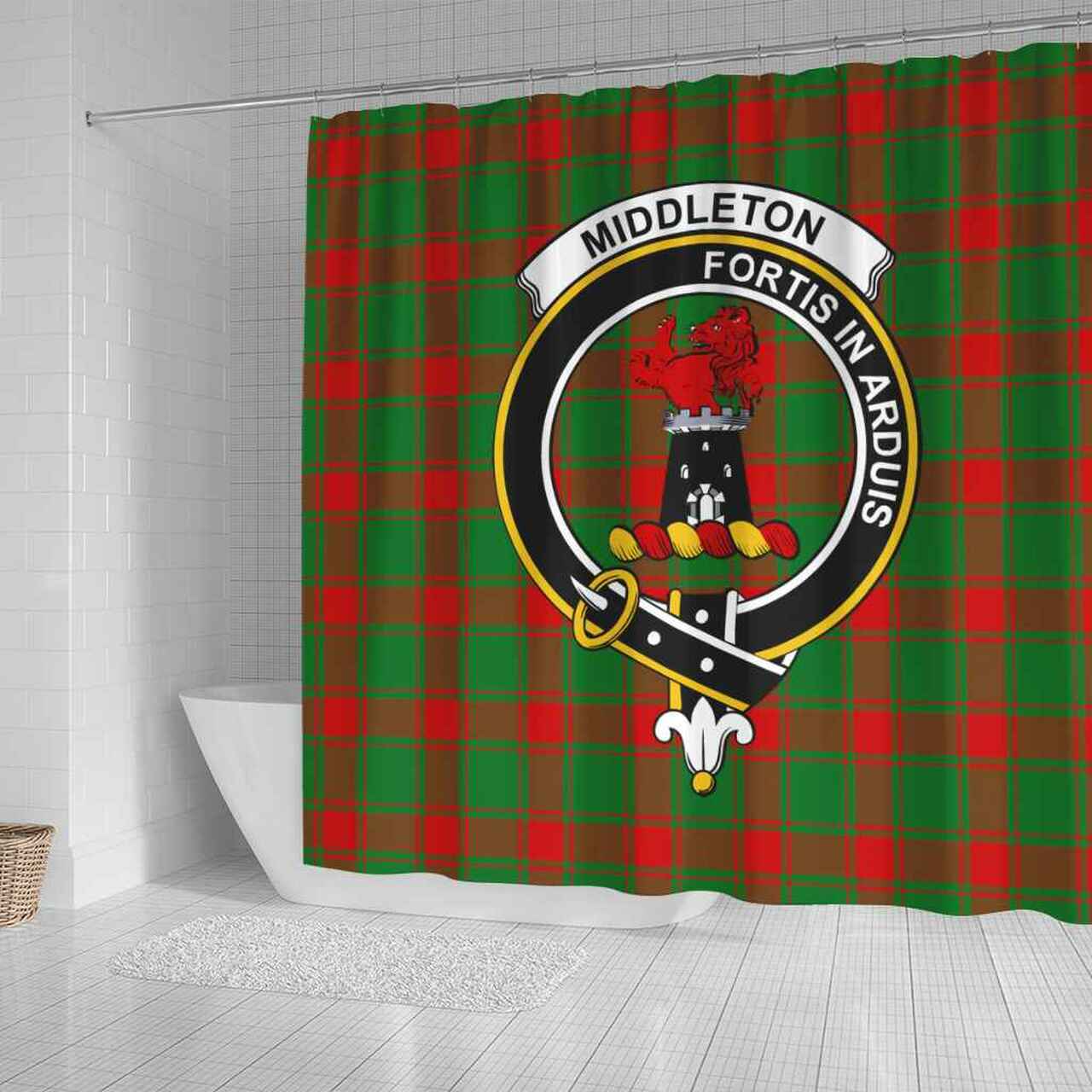 Middleton Tartan Crest Shower Curtain