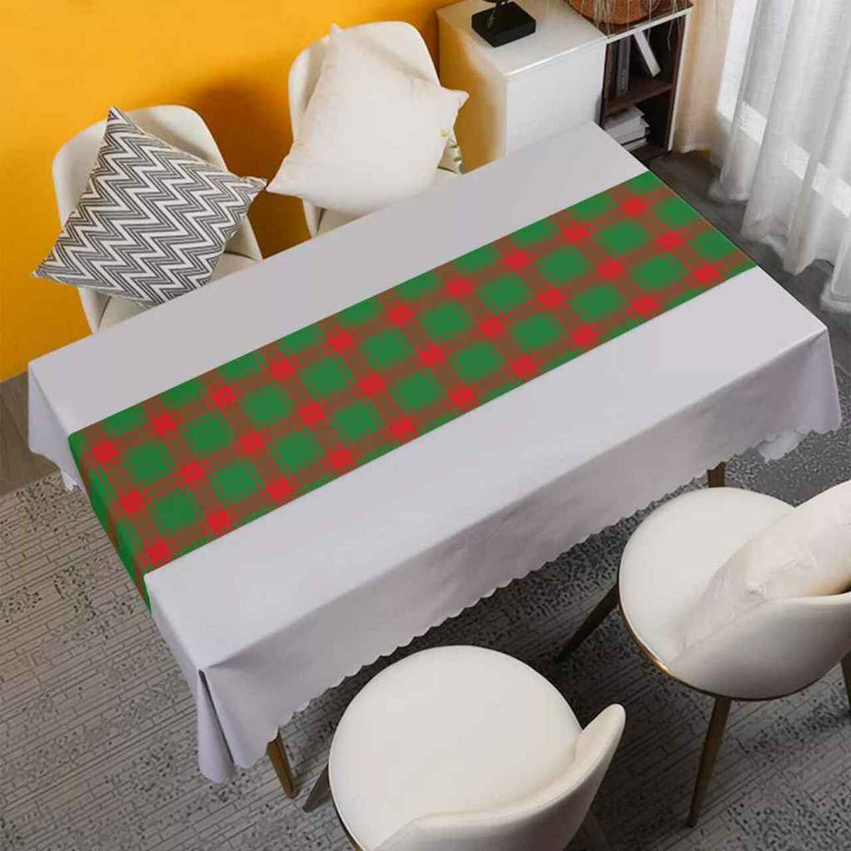 Middleton Modern Tartan Table Runner - Cotton table runner