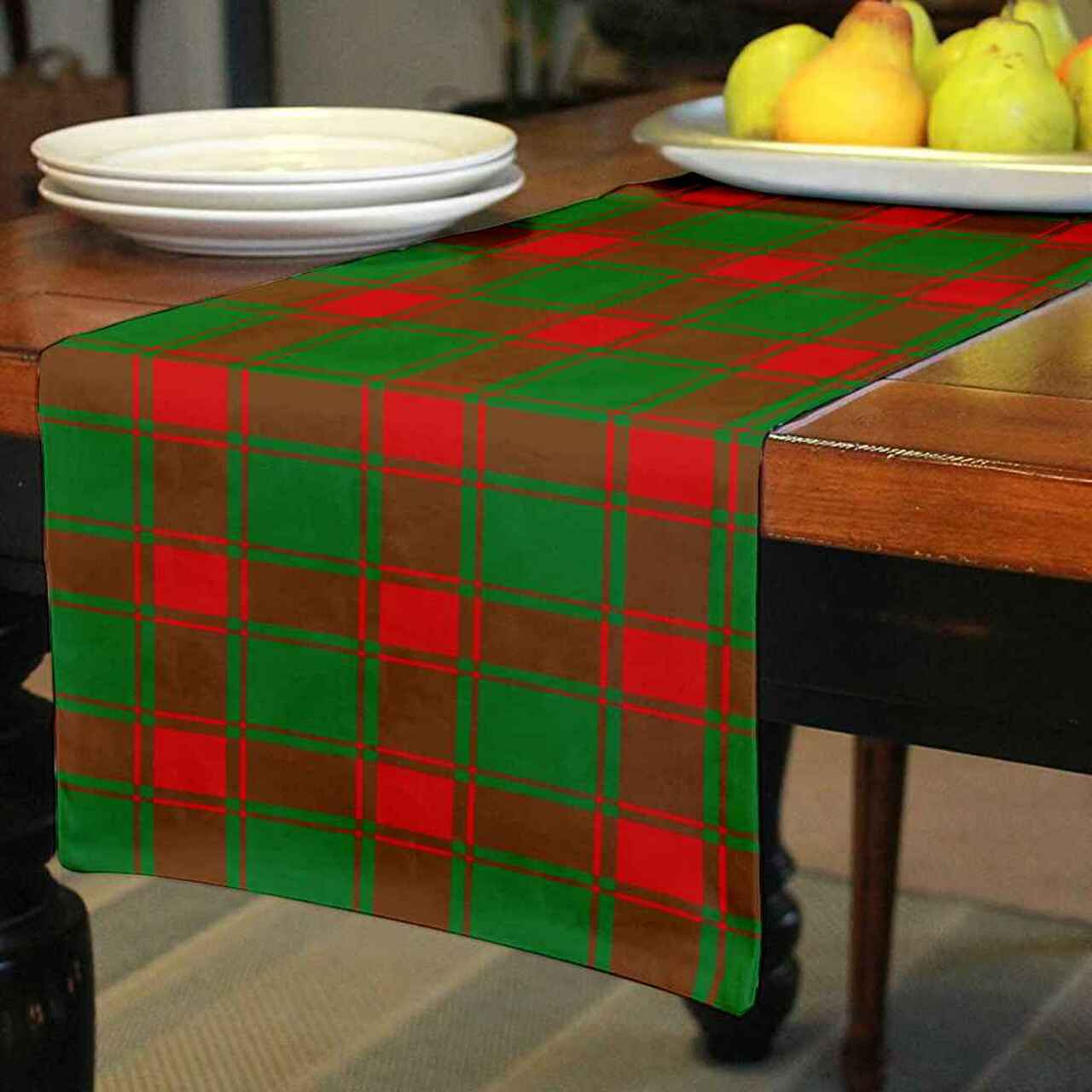 Middleton Modern Tartan Table Runner - Cotton table runner