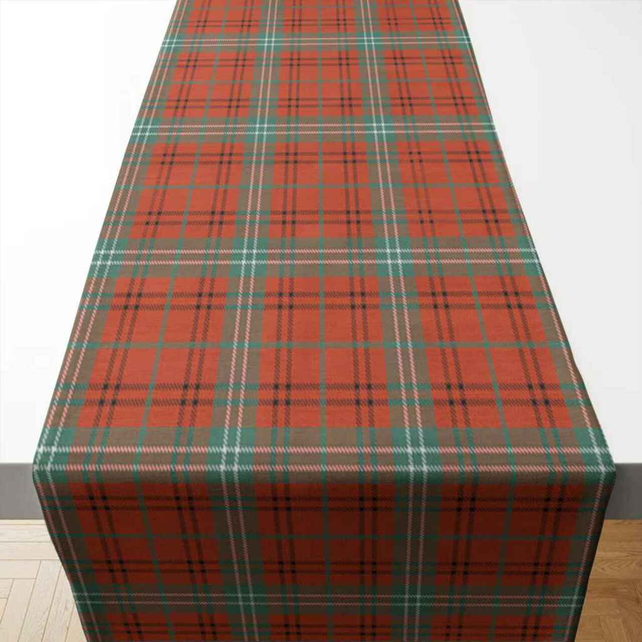 Morrison Red Ancient Tartan Table Runner - Cotton table runner