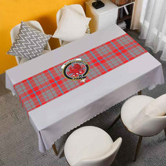 Moubray Tartan Crest Table Runner - Cotton table runner