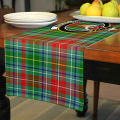 Muirhead Tartan Crest Table Runner - Cotton table runner