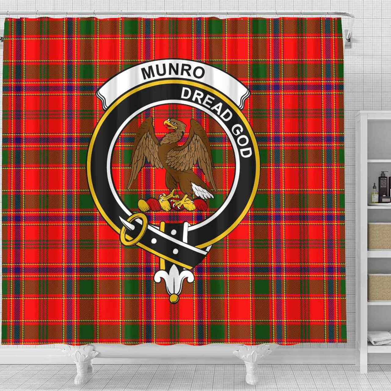 Munro Tartan Crest Shower Curtain