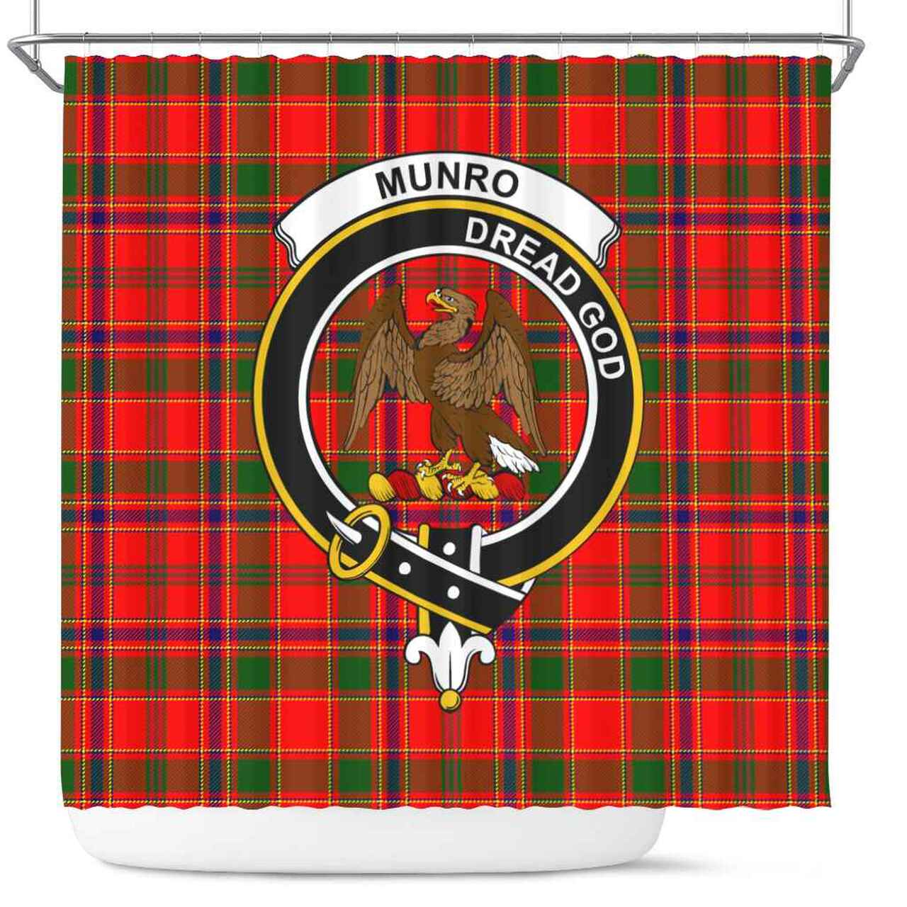 Munro Tartan Crest Shower Curtain