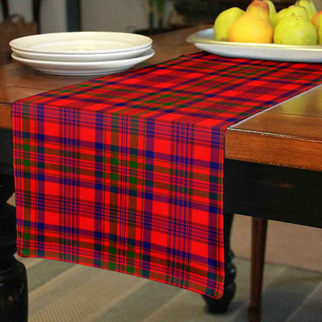 Murray of Tulloch Modern Tartan Table Runner - Cotton table runner