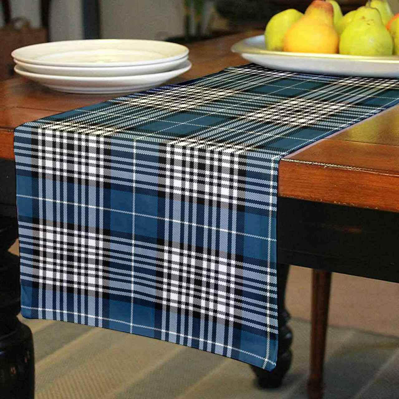 Napier Modern Tartan Table Runner - Cotton table runner