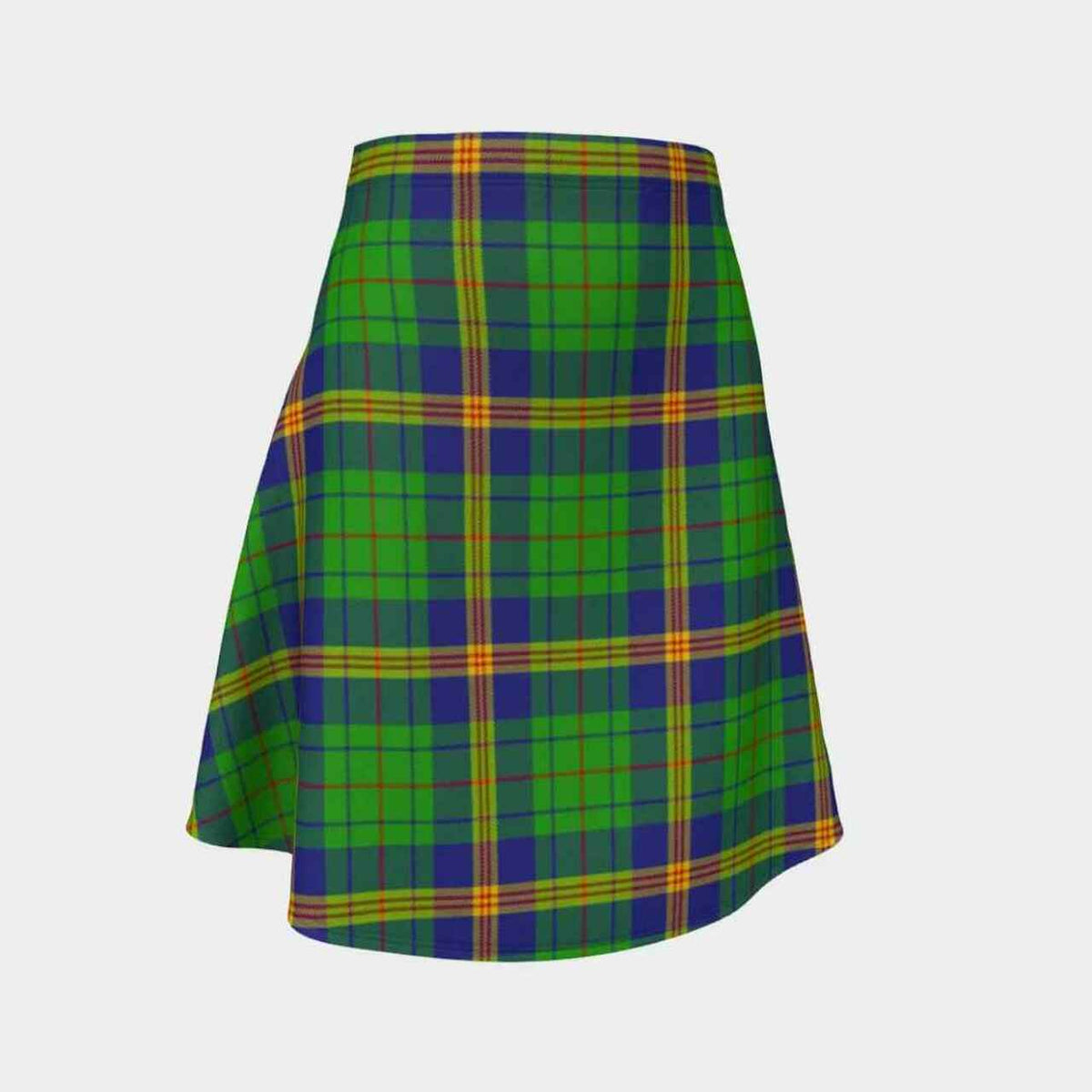 New Mexico Tartan Flared Skirt