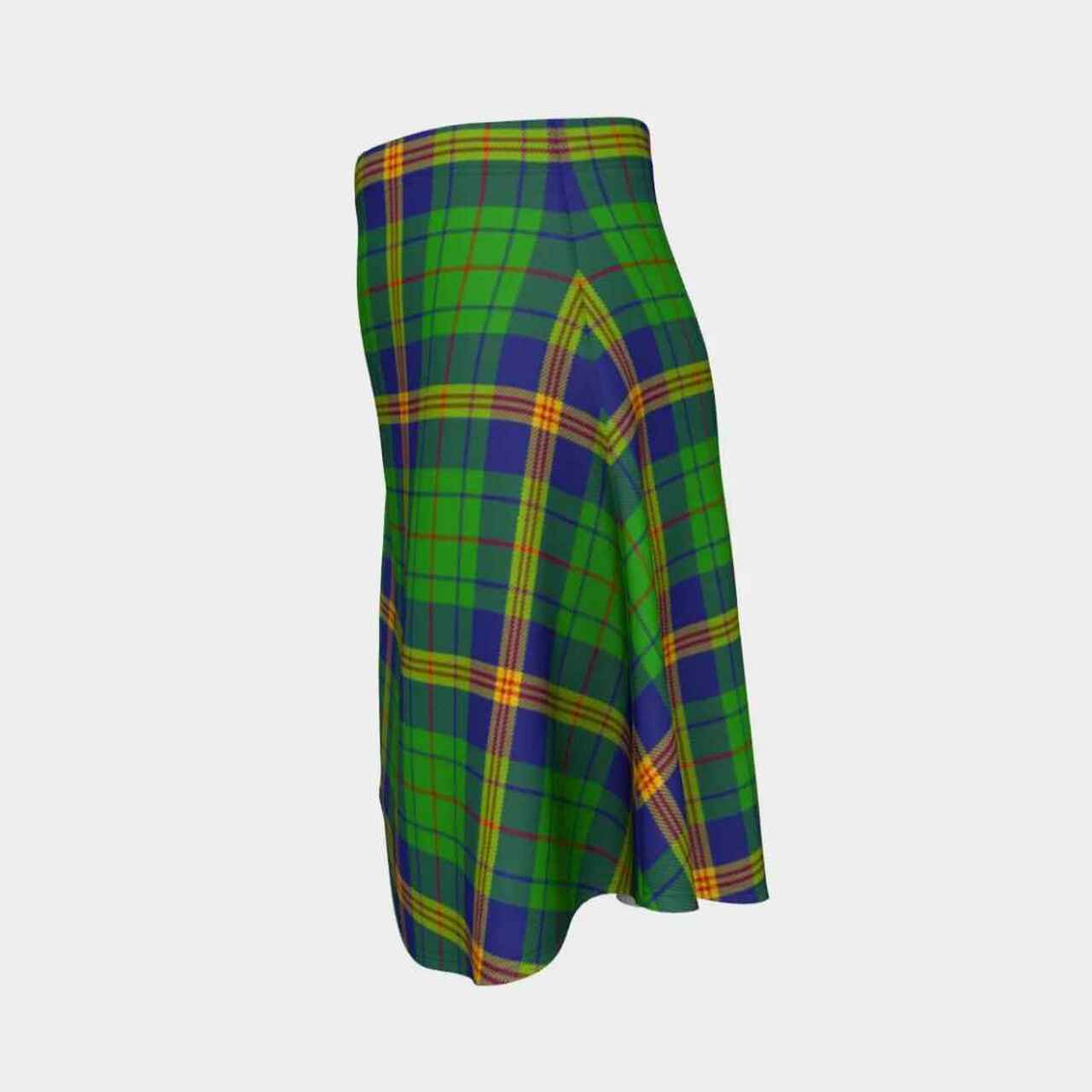 New Mexico Tartan Flared Skirt