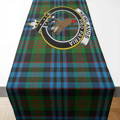 Newlands Tartan Crest Table Runner - Cotton table runner