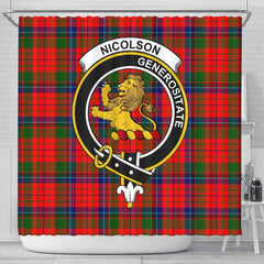 Nicolson Tartan Crest Shower Curtain