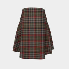 Nicolson Hunting Weathered Tartan Flared Skirt