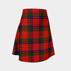 Nicolson Modern Tartan Flared Skirt