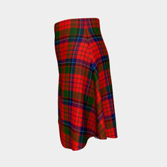 Nicolson Modern Tartan Flared Skirt