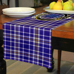 Ochterlony Tartan Crest Table Runner - Cotton table runner