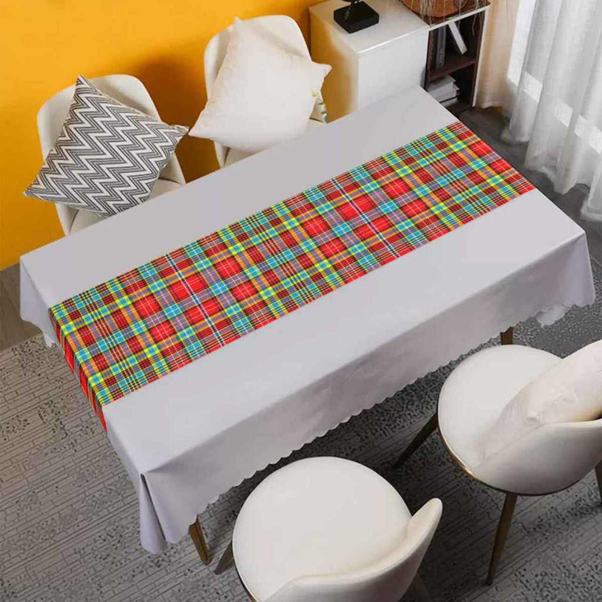 Ogilvie Tartan Table Runner - Cotton table runner