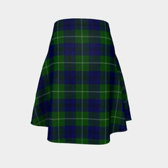 Oliphant Modern Tartan Flared Skirt