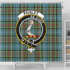 Paisley Tartan Crest Shower Curtain