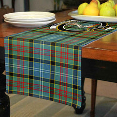 Paisley Tartan Crest Table Runner - Cotton table runner