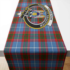 Preston Tartan Crest Table Runner - Cotton table runner