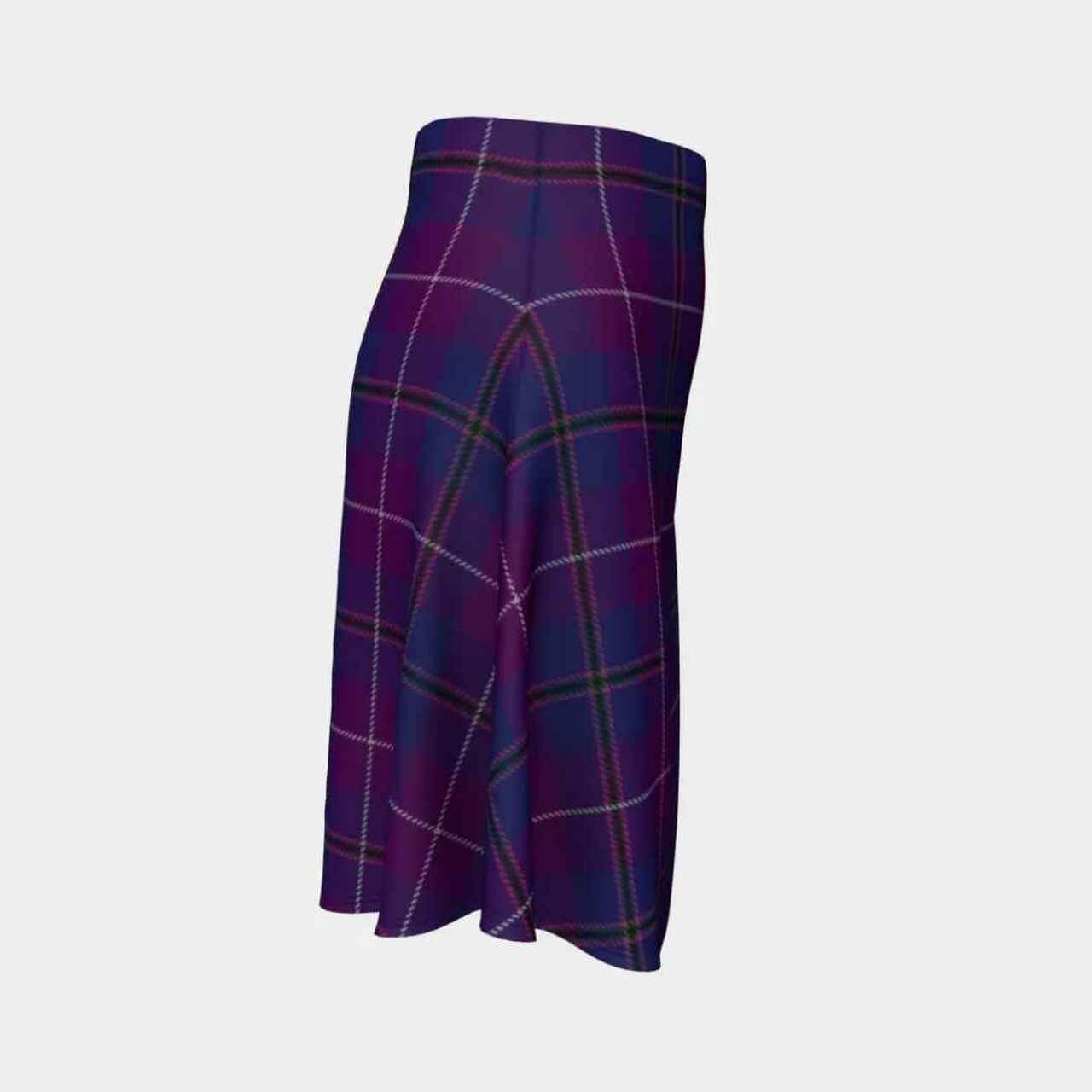 Pride of Glencoe Tartan Flared Skirt