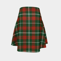 Prince of Wales Tartan Flared Skirt