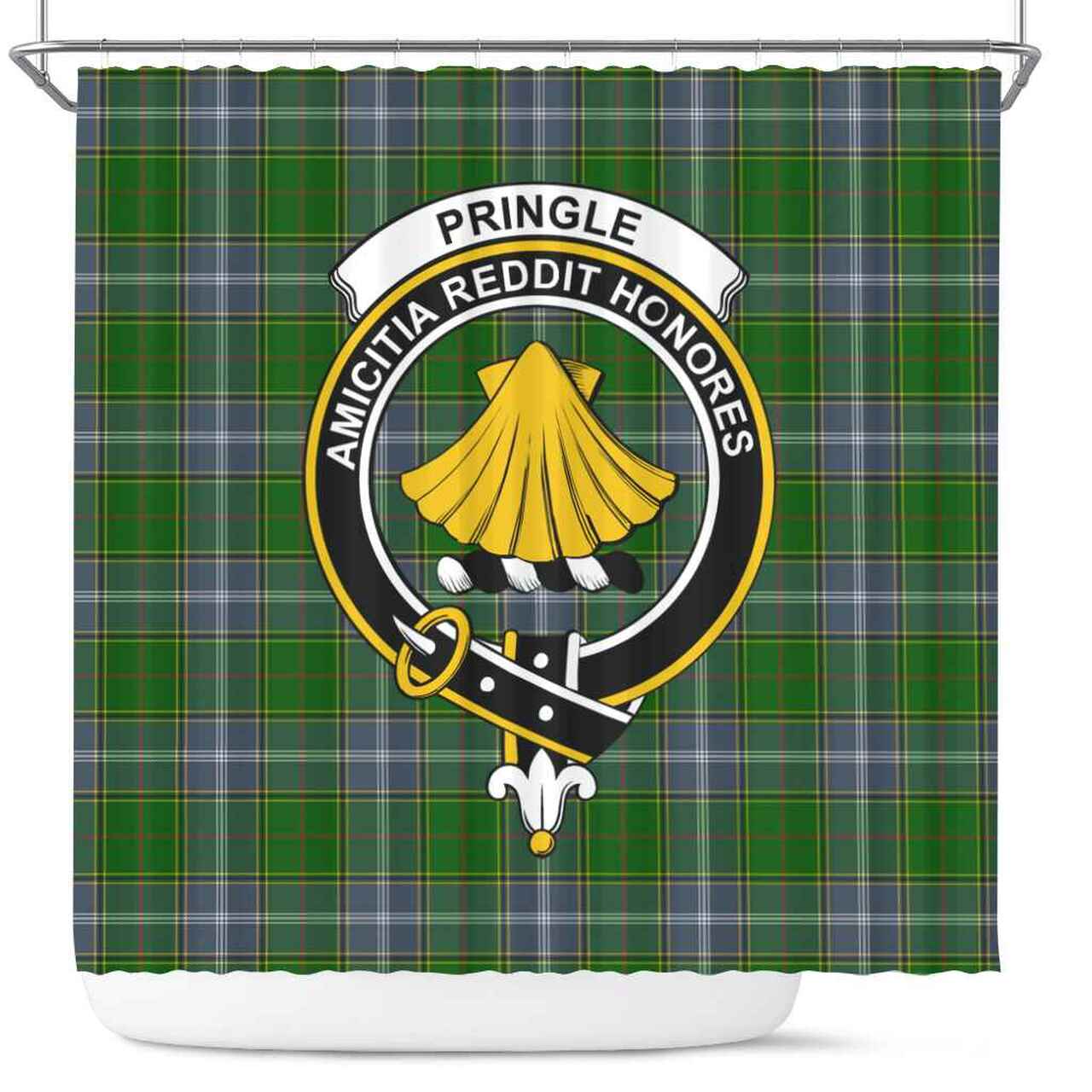 Pringle Tartan Crest Shower Curtain