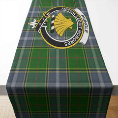 Pringle Tartan Crest Table Runner - Cotton table runner