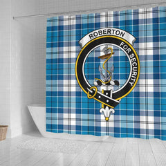 Roberton Tartan Crest Shower Curtain