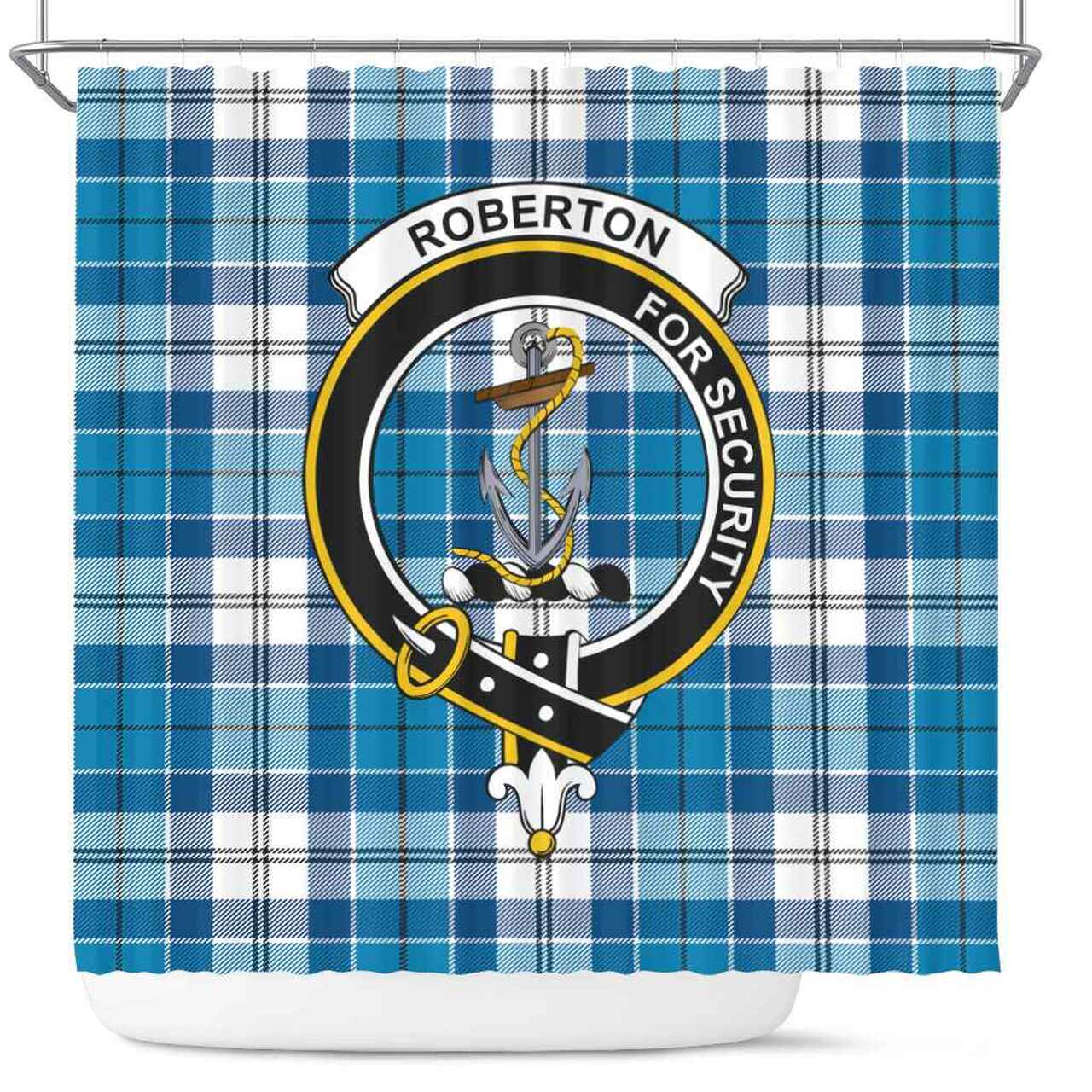 Roberton Tartan Crest Shower Curtain