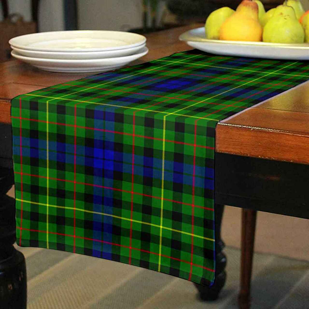 Rollo Modern Tartan Table Runner - Cotton table runner