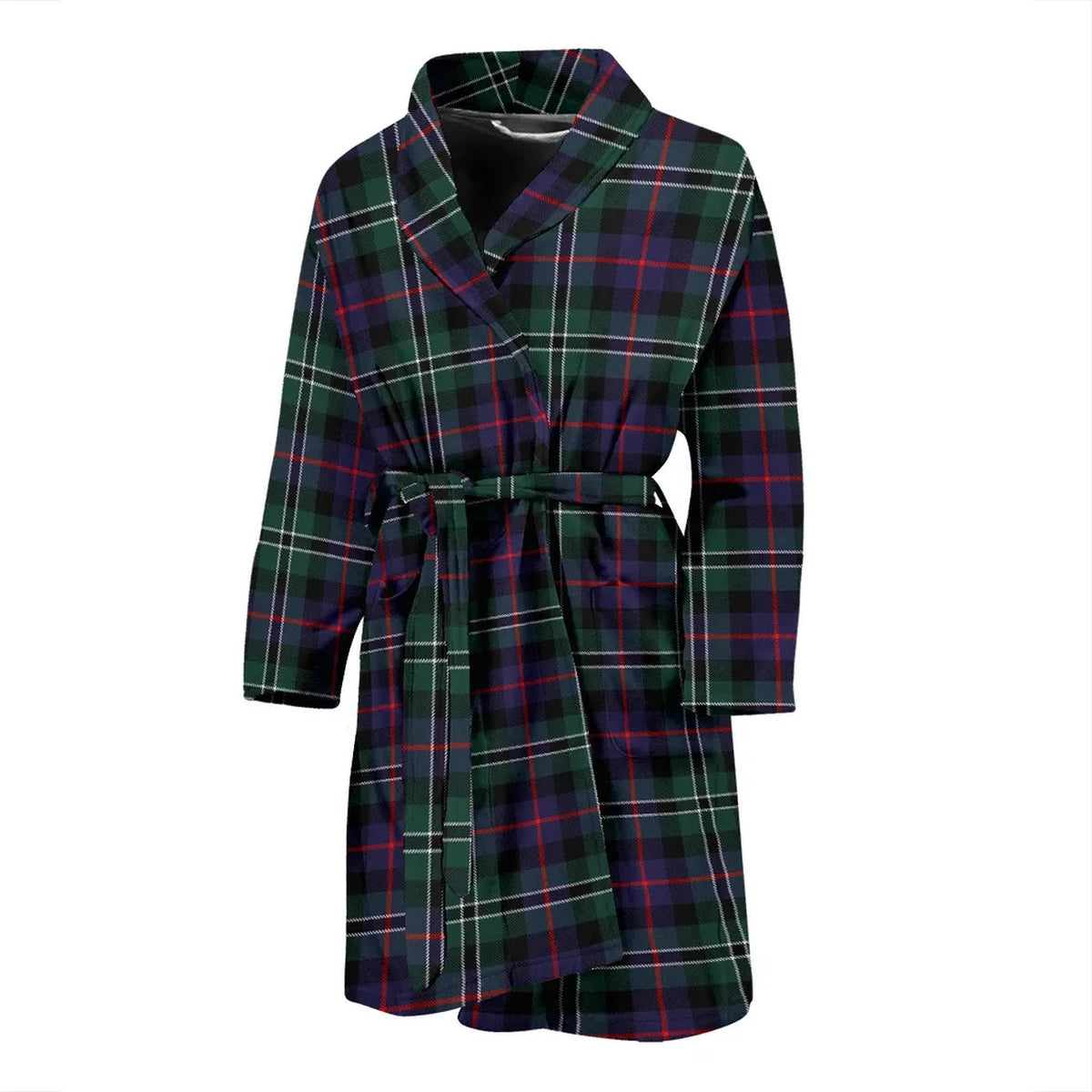 Rose Hunting Modern Tartan Bathrobe