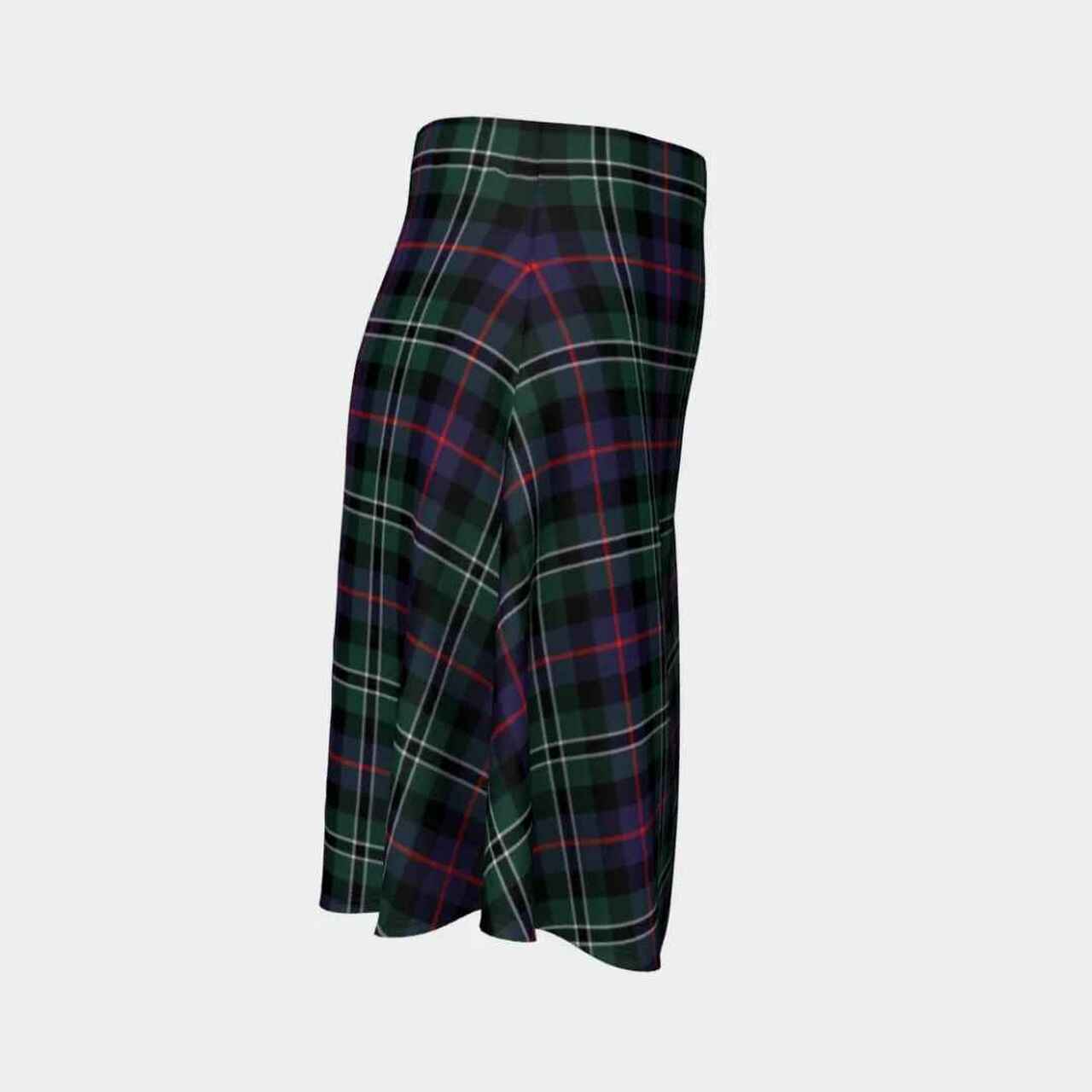 Rose Hunting Modern Tartan Flared Skirt