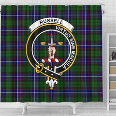 Russell Tartan Crest Shower Curtain