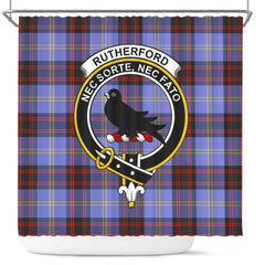 Rutherford Tartan Crest Shower Curtain