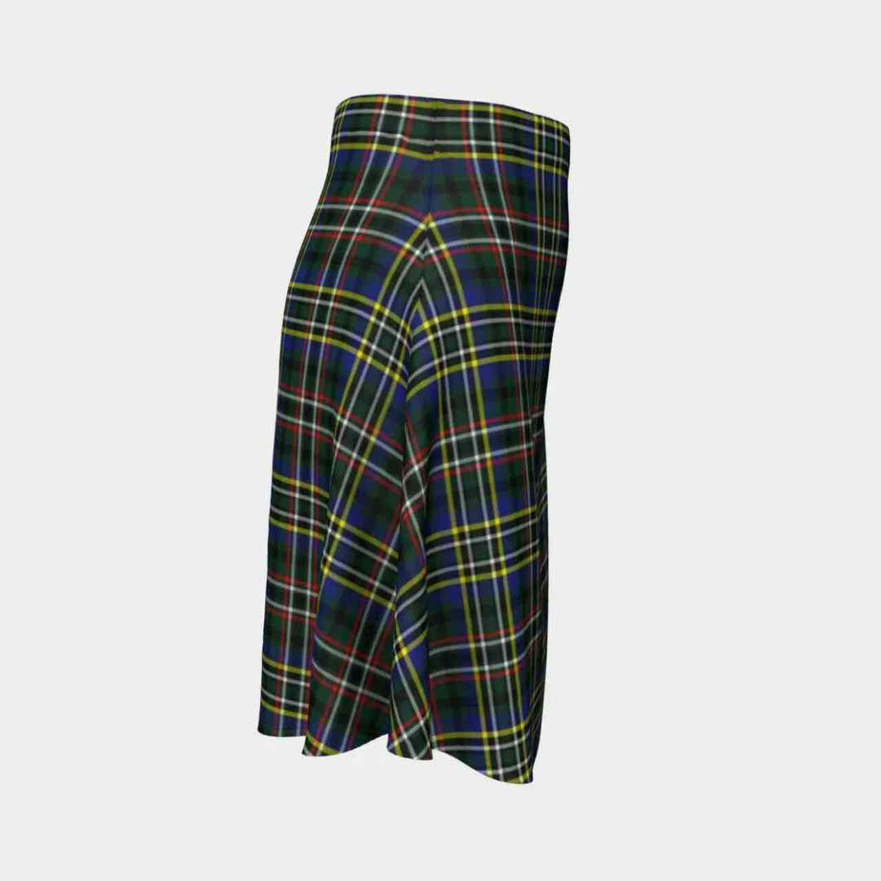 Scott Green Modern Tartan Flared Skirt