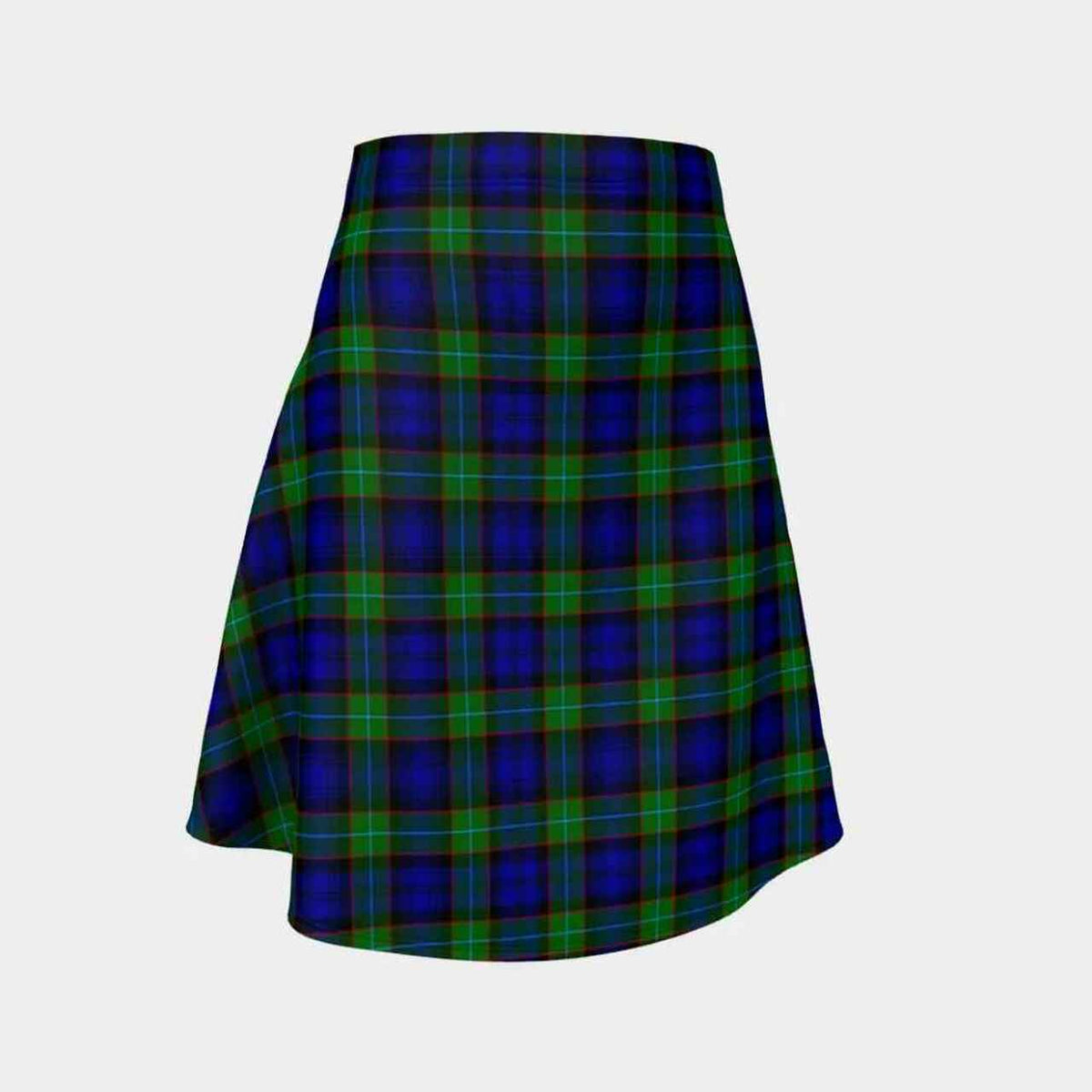 Sempill Modern Tartan Flared Skirt