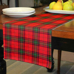 Seton Modern Tartan Table Runner - Cotton table runner