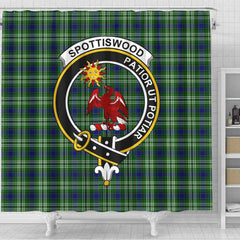 Spottiswood Tartan Crest Shower Curtain