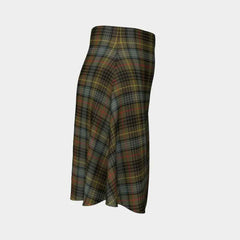 Stewart Hunting Weathered Tartan Flared Skirt