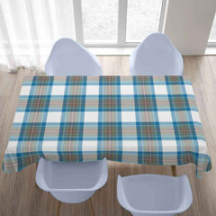 Stewart Muted Blue Tartan Tablecloth