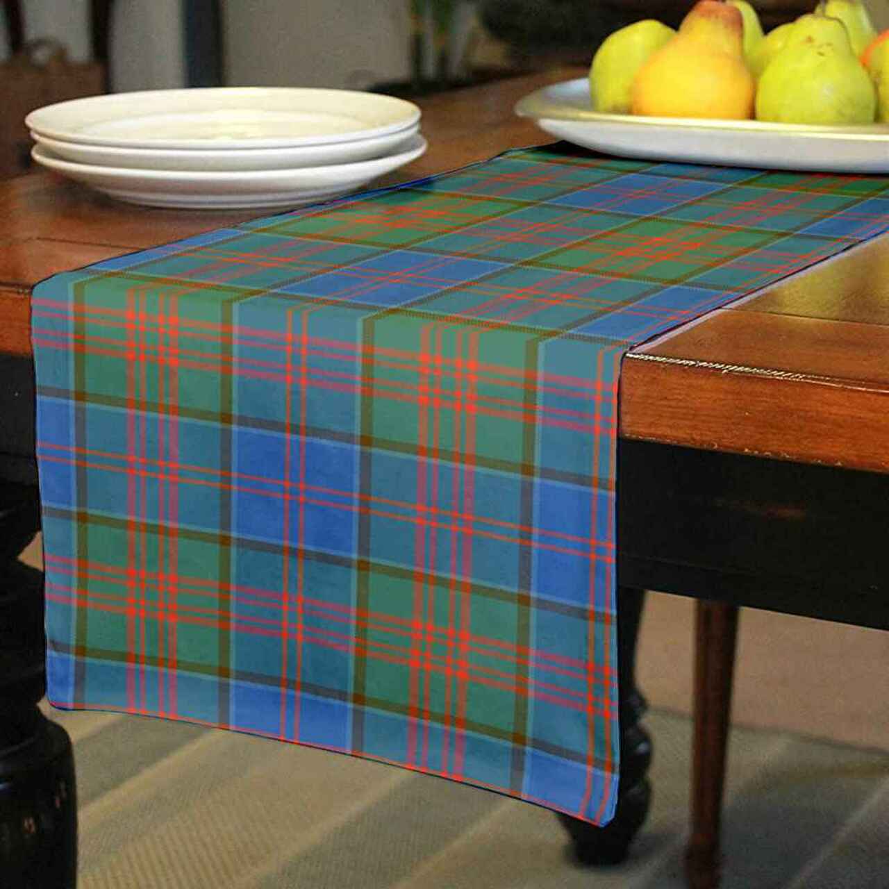 Stewart of Appin Hunting Ancient Tartan Table Runner - Cotton table runner