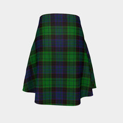 Stewart Old Modern Tartan Flared Skirt