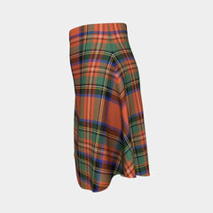 Stewart Royal Ancient Tartan Flared Skirt