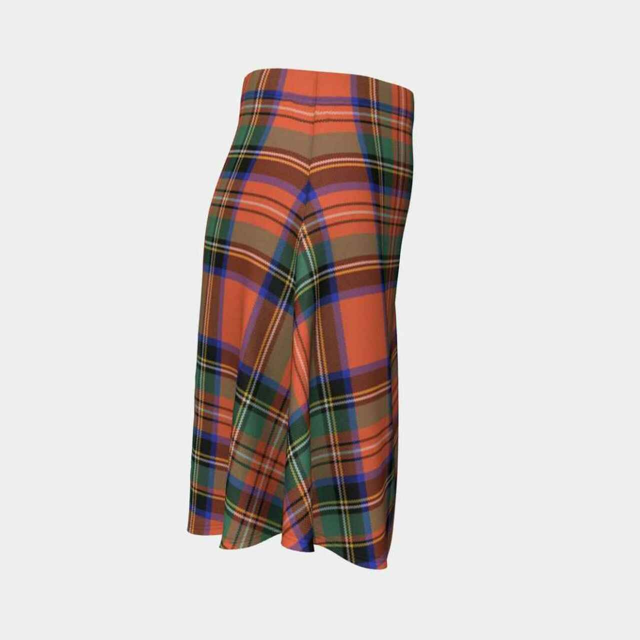 Stewart Royal Ancient Tartan Flared Skirt