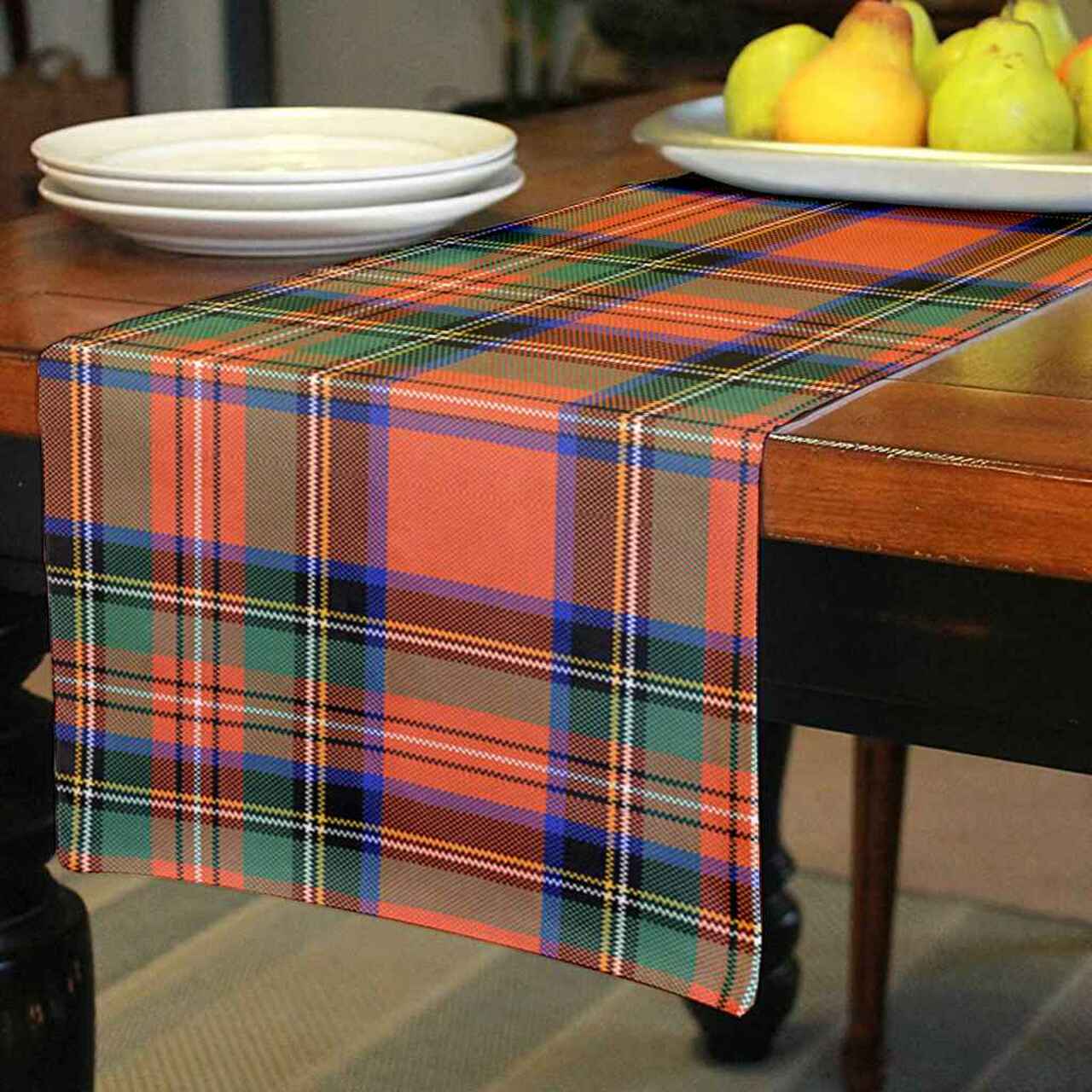 Stewart Royal Ancient Tartan Table Runner - Cotton table runner