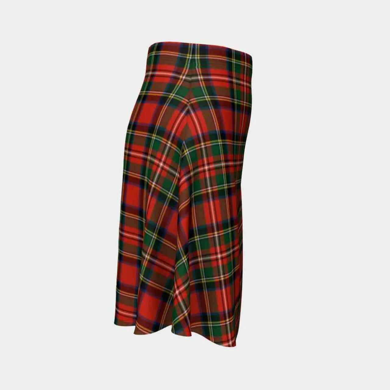 Stewart Royal Modern Tartan Flared Skirt