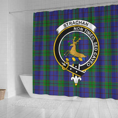 Strachan Tartan Crest Shower Curtain