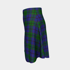 Strachan Tartan Flared Skirt